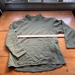 LL bean funnel neck quilted sweatshirt